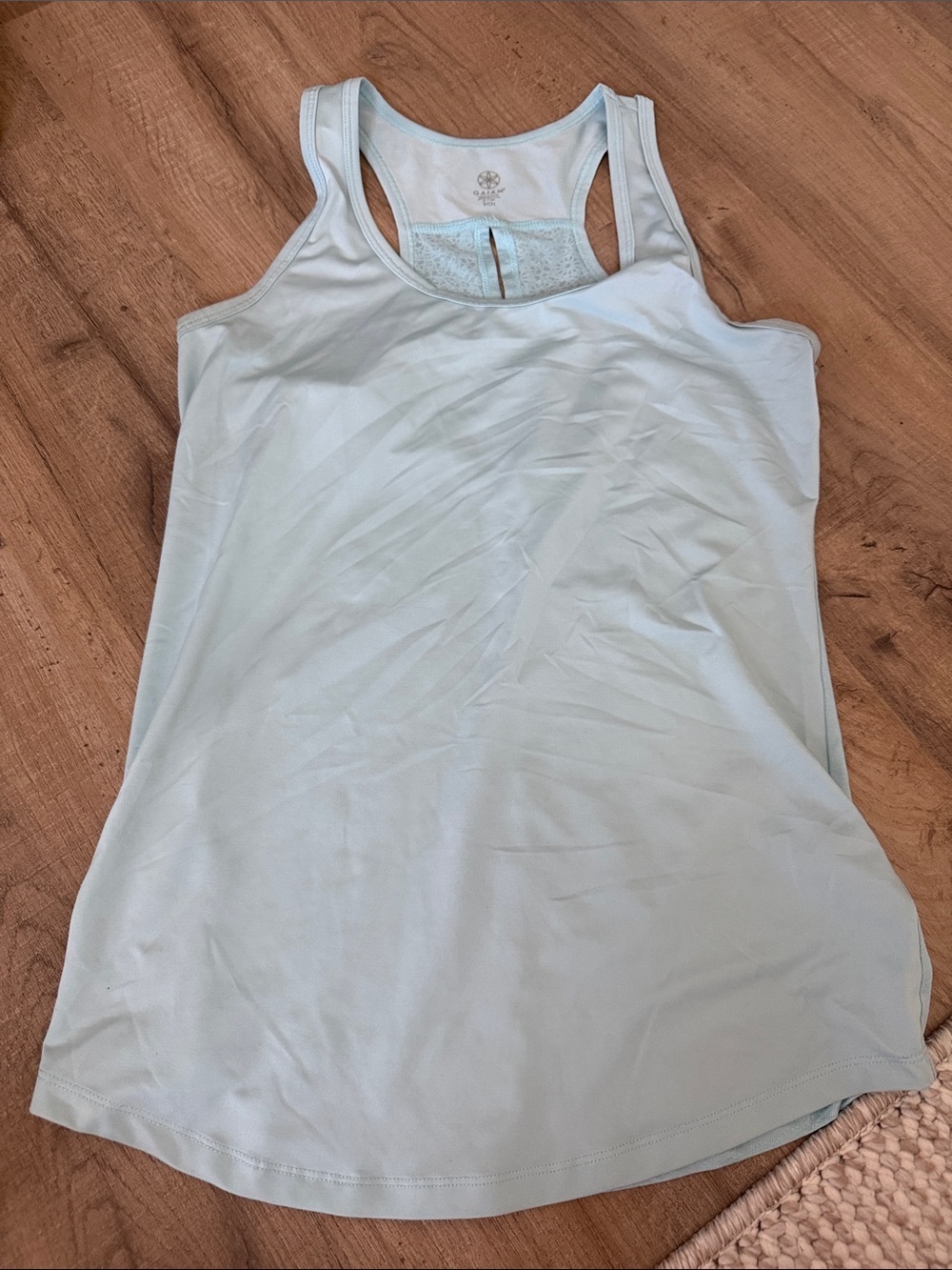Light Blue Racerback Tank Top - Gaiam Brand